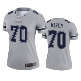 Nainen Dallas Cowboys NFL Pelipaita Zack Martin 70 Silver Inverted Legend